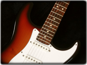 guitar image, sunburst Strat