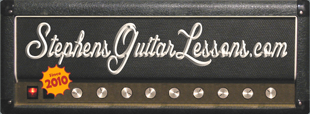 Stephen's Guitar Lessons; guitar amp header